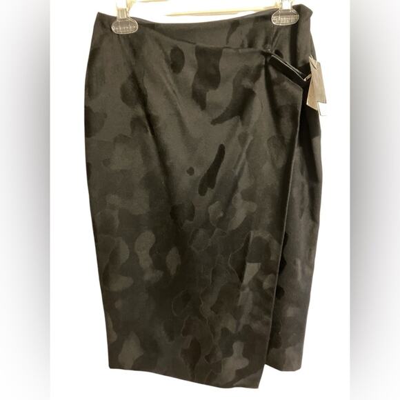 Finity Studio Wrap Front Skirt Black New Womens size 6 secretary classic mobwife - Picture 1 of 10